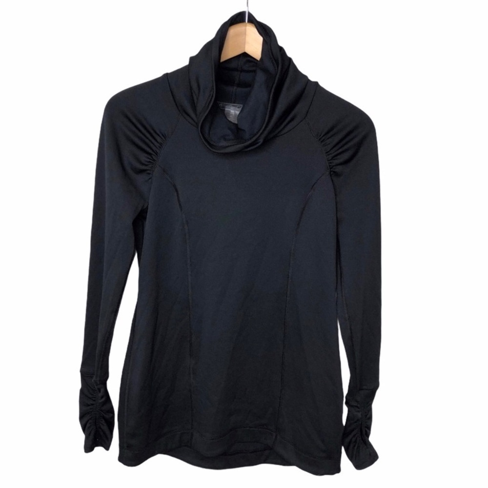 Calia by Carrie Underwood Funnel Neck Pullover Black Size Small Activewear